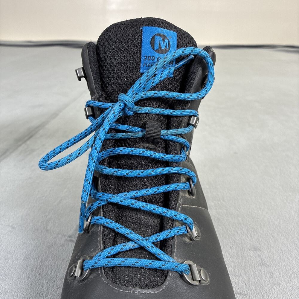 Merrell Boots Men SZ 12 BLK Bounder Mid Hiking Gorpcore Outdoor Leather Athletic - Picture 11 of 16
